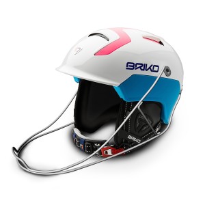 There are no ski racing helmet rules for slalom helmets.  Many racers prefer soft ear helmets for SL racing like this Briko Etna SL helmet.