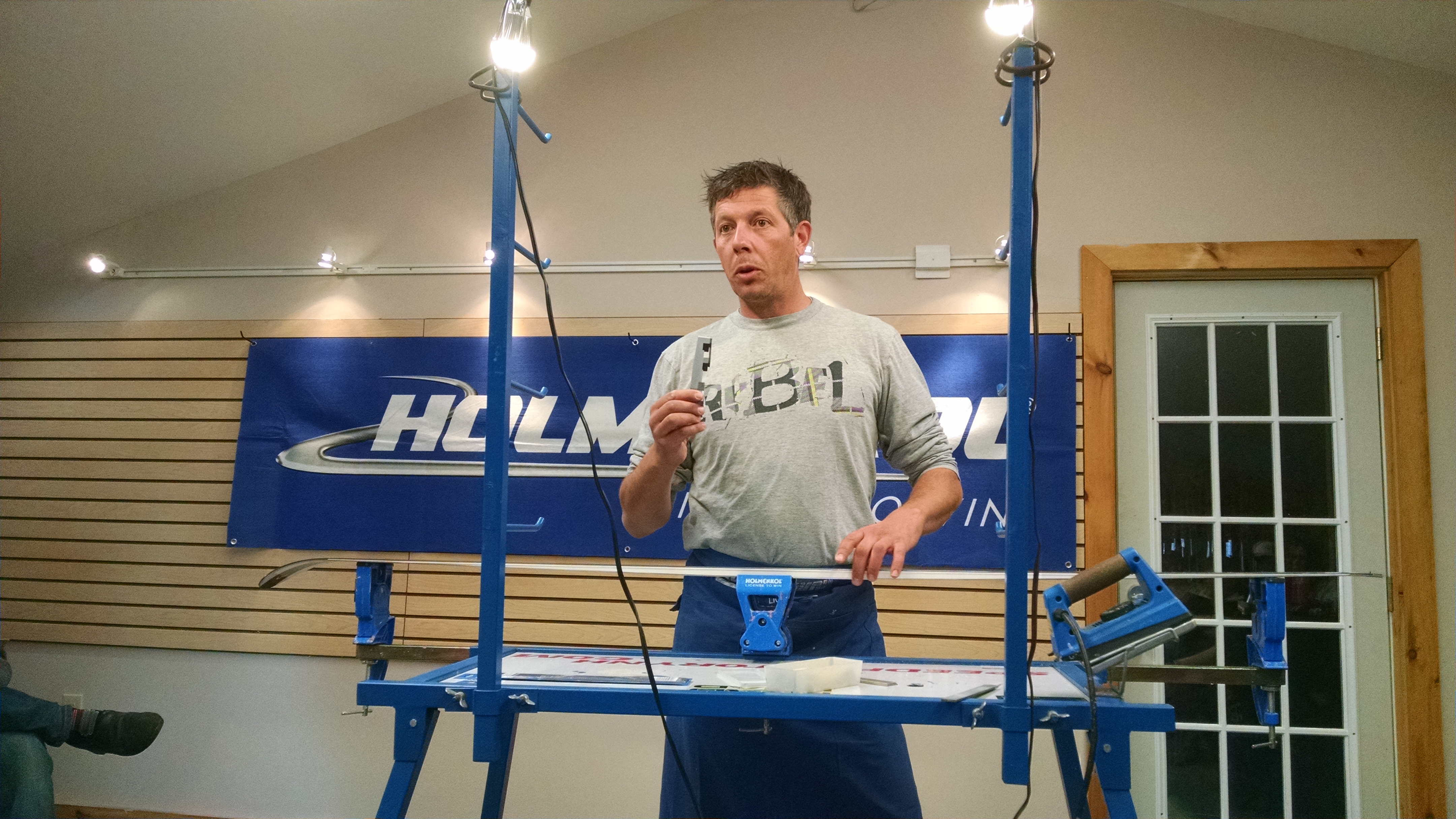 Alex Martin talking about using a file guide when hand tuning skis 2015